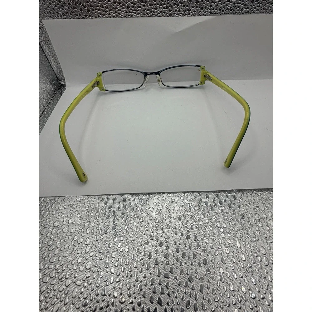 NINE WEST  Blue & LIME GREEN EYEGLASSES FRAMES ONLY WOMEN 383 OJLX 48-18-130
